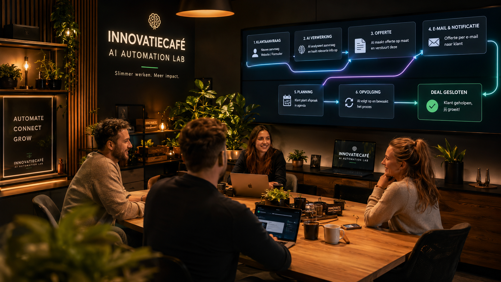 AI automatisering workflow dashboard